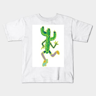 skating cactus Kids T-Shirt